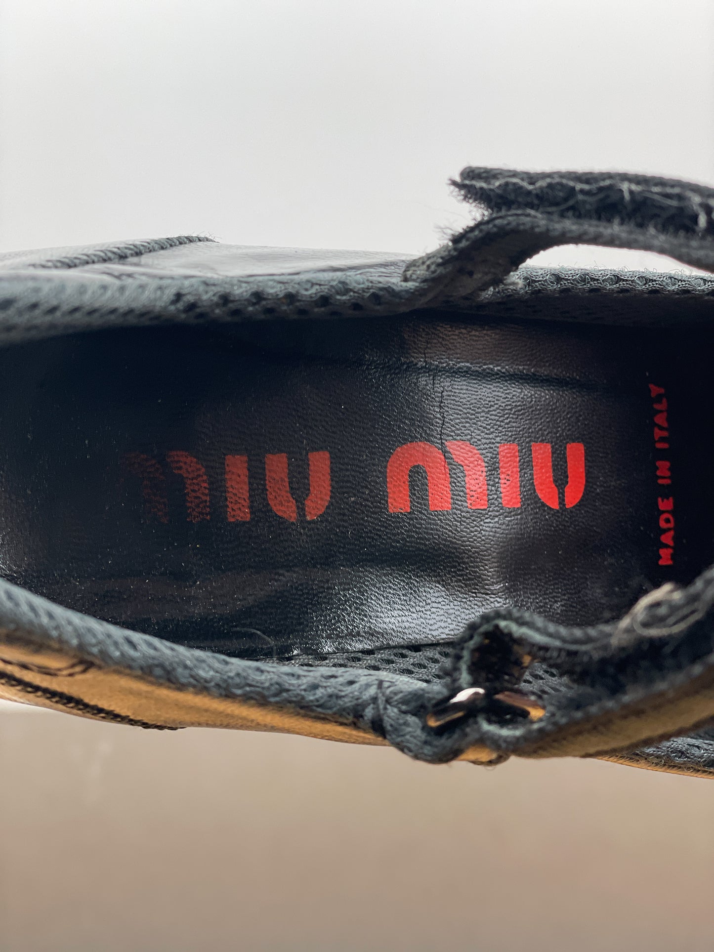 Miu Miu AW99 Square Toe Bubble-Sole Mary Jane Pump Heels