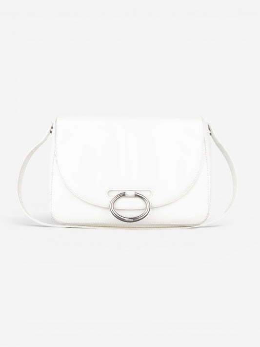Prada 2000s Metal Ring Leather Shoulder Bag