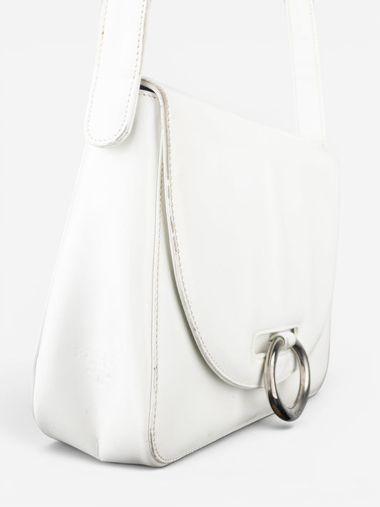 Prada 2000s Metal Ring Leather Shoulder Bag – photo 7