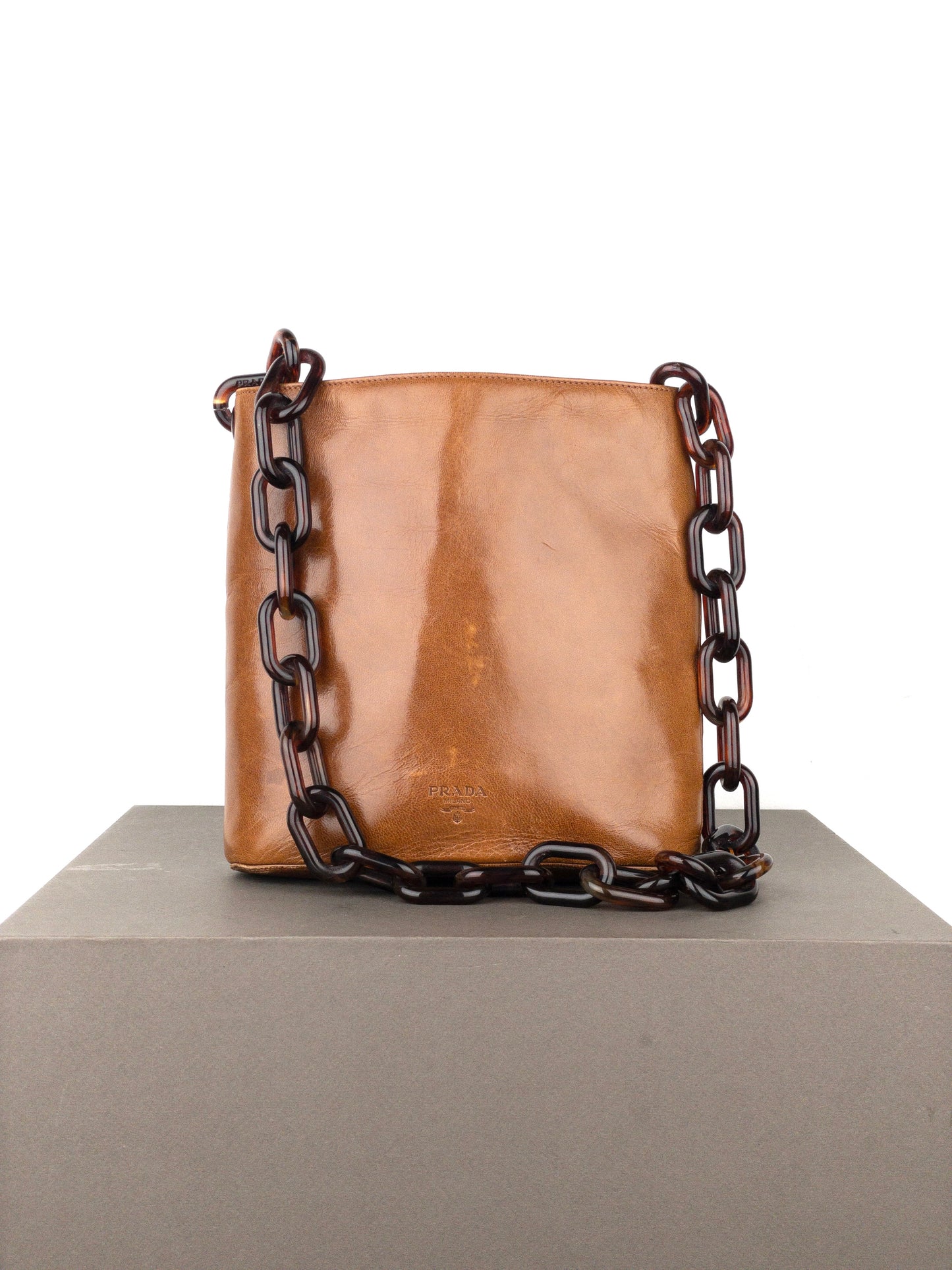 Prada AW96 Chain Leather Shoulder Bag