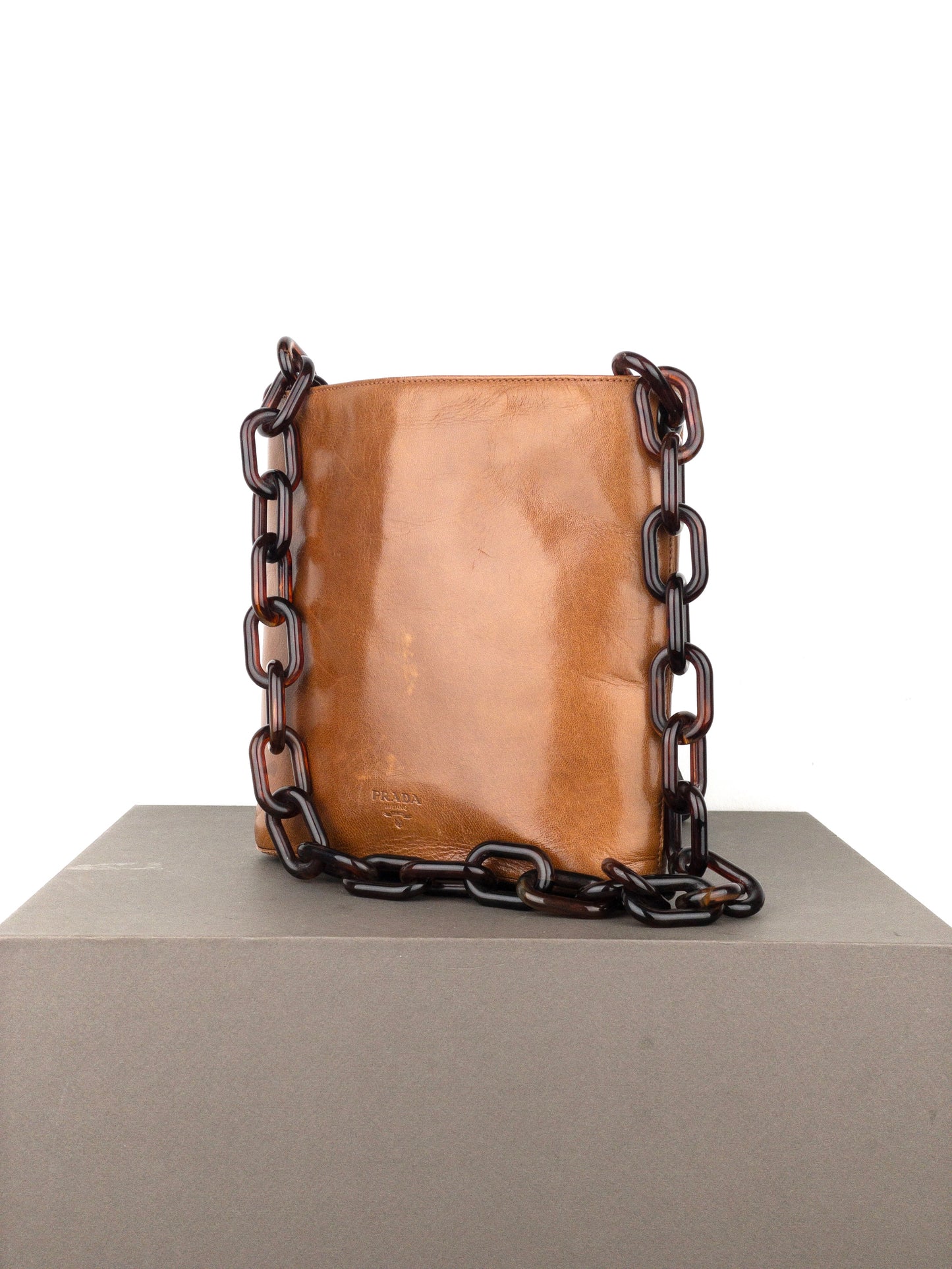 Prada AW96 Chain Leather Shoulder Bag