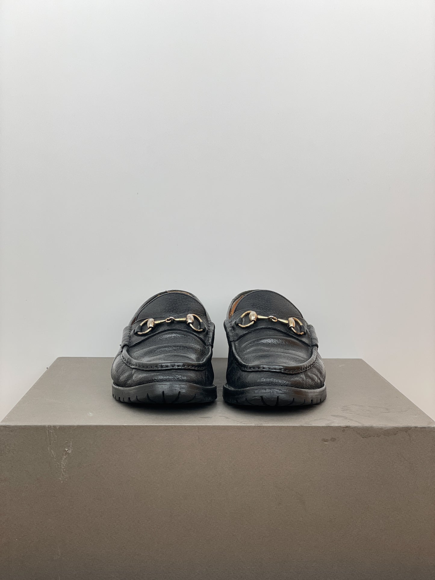 Gucci 1990s Lugsole Horsebit Loafers