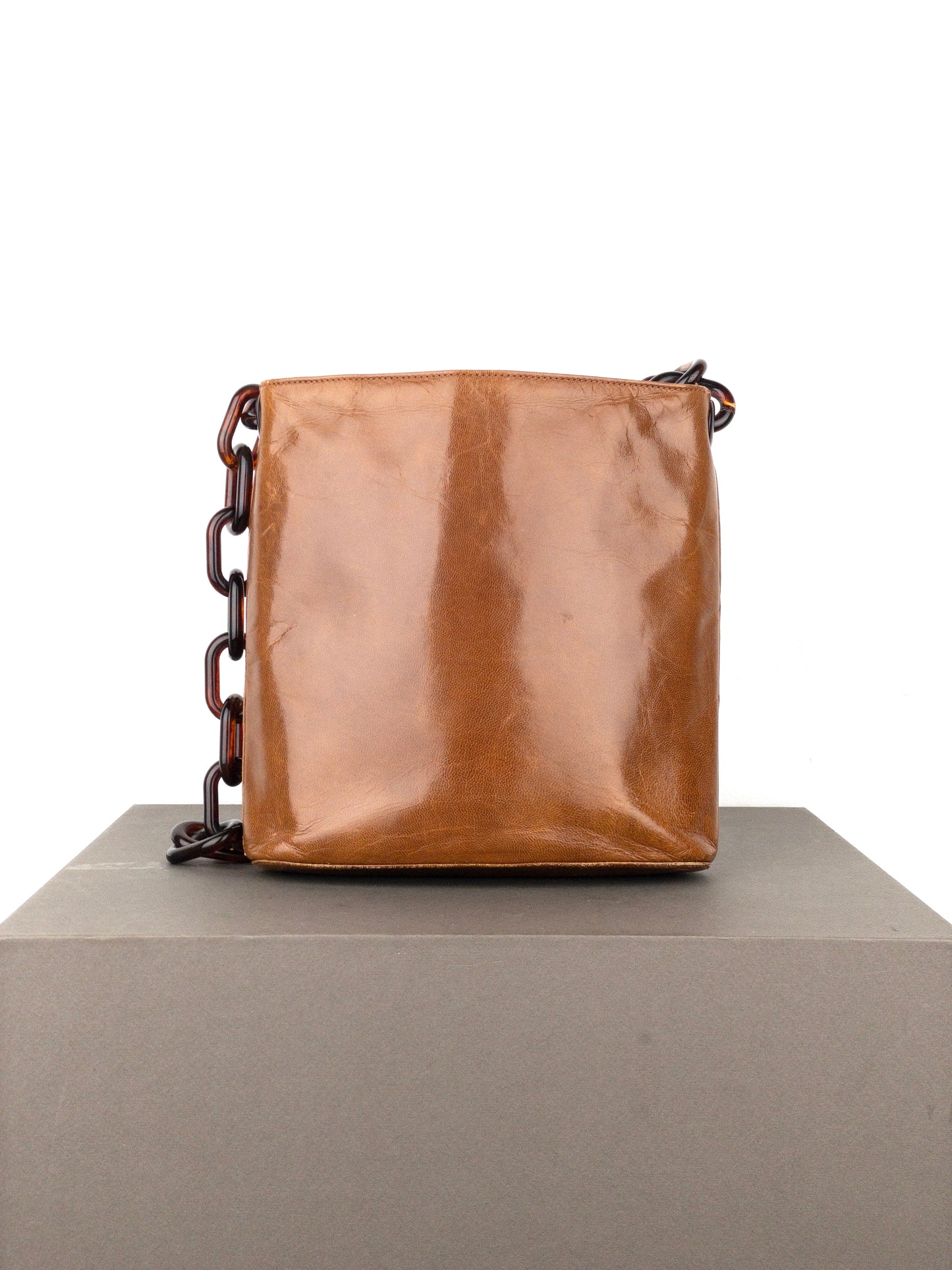 Prada AW96 Chain Leather Shoulder Bag