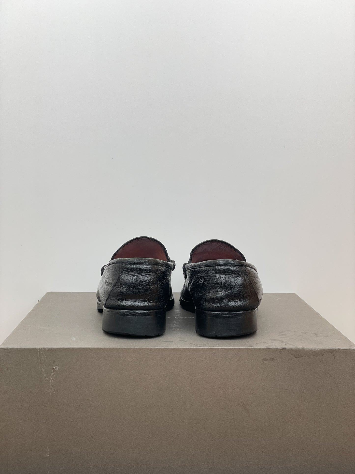 Gucci 1990s Lugsole Horsebit Loafers