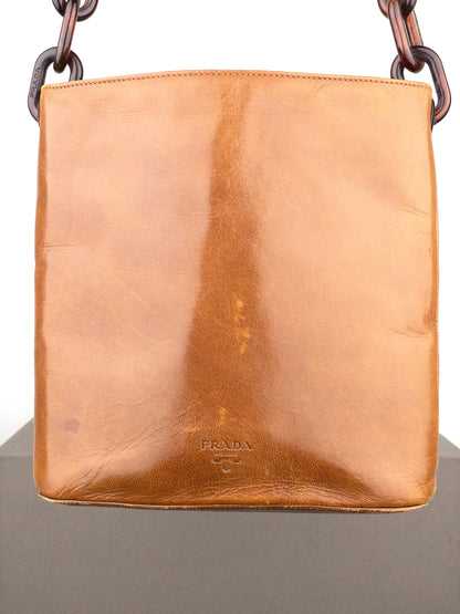 Prada AW96 Chain Leather Shoulder Bag
