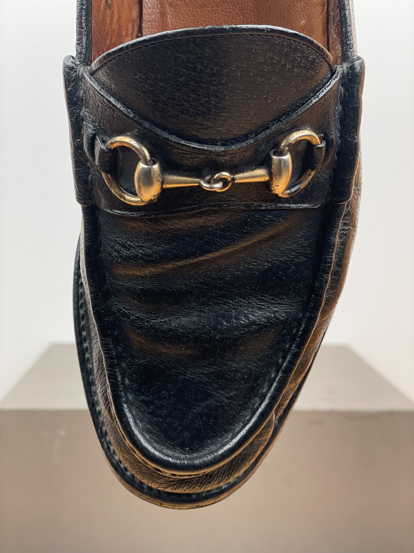 Gucci 1990s Lugsole Horsebit Loafers