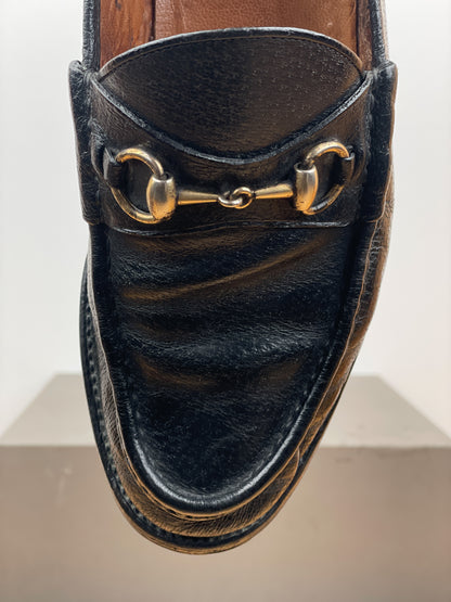 Gucci 1990s Lugsole Horsebit Loafers