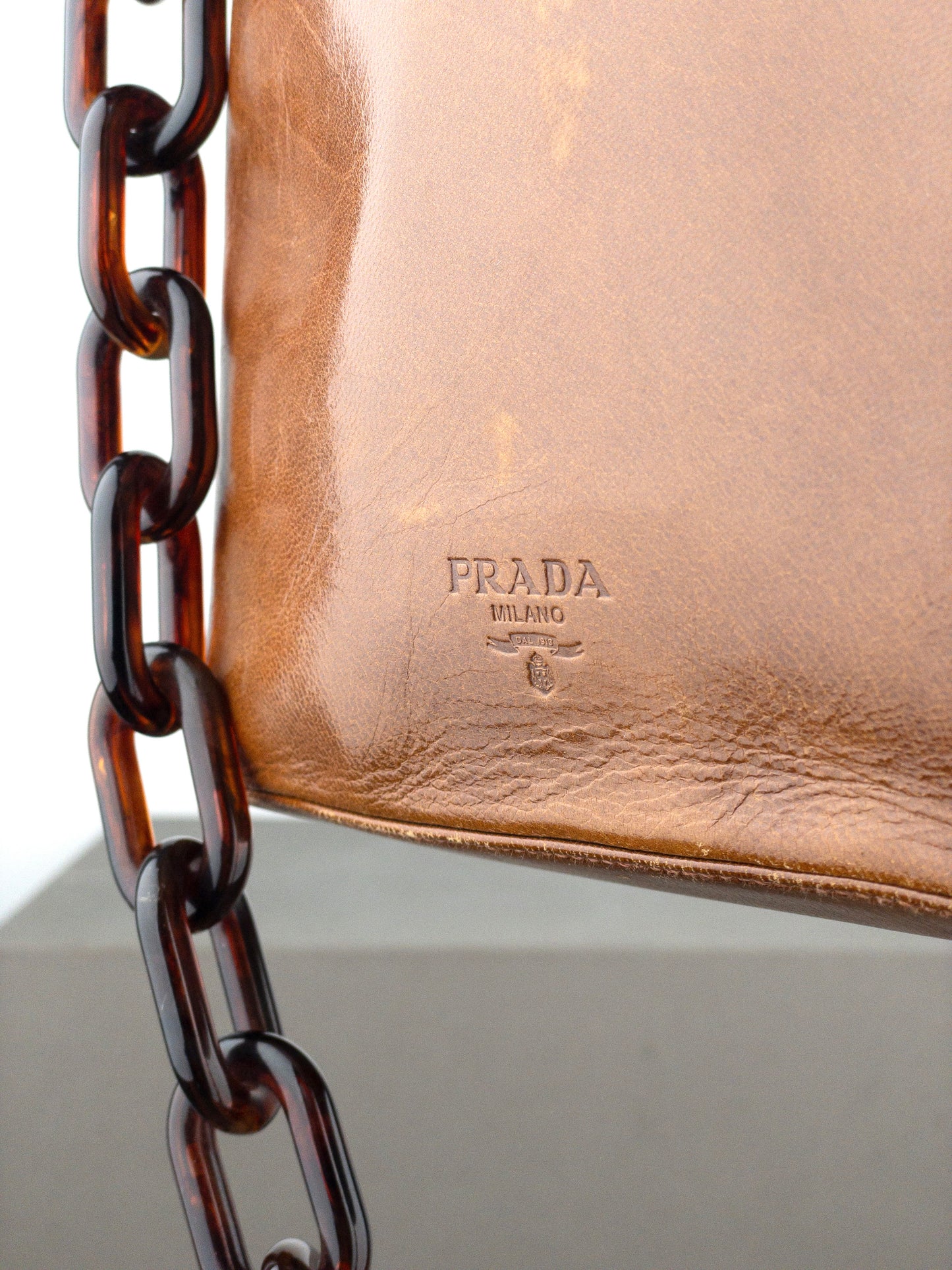 Prada AW96 Chain Leather Shoulder Bag