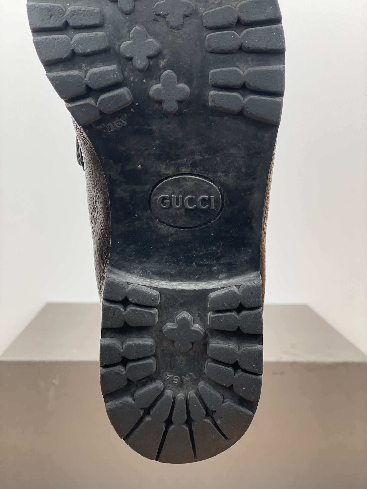 Gucci 1990s Lugsole Horsebit Loafers