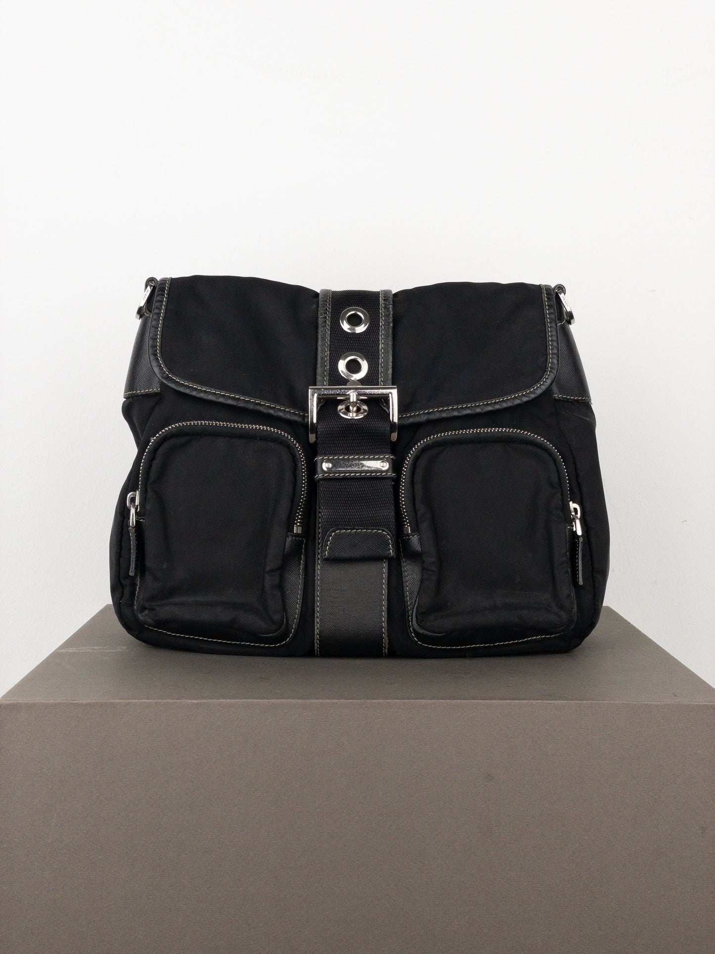 Prada 2000s ‘Moon’ Crossbody Cargo Bag