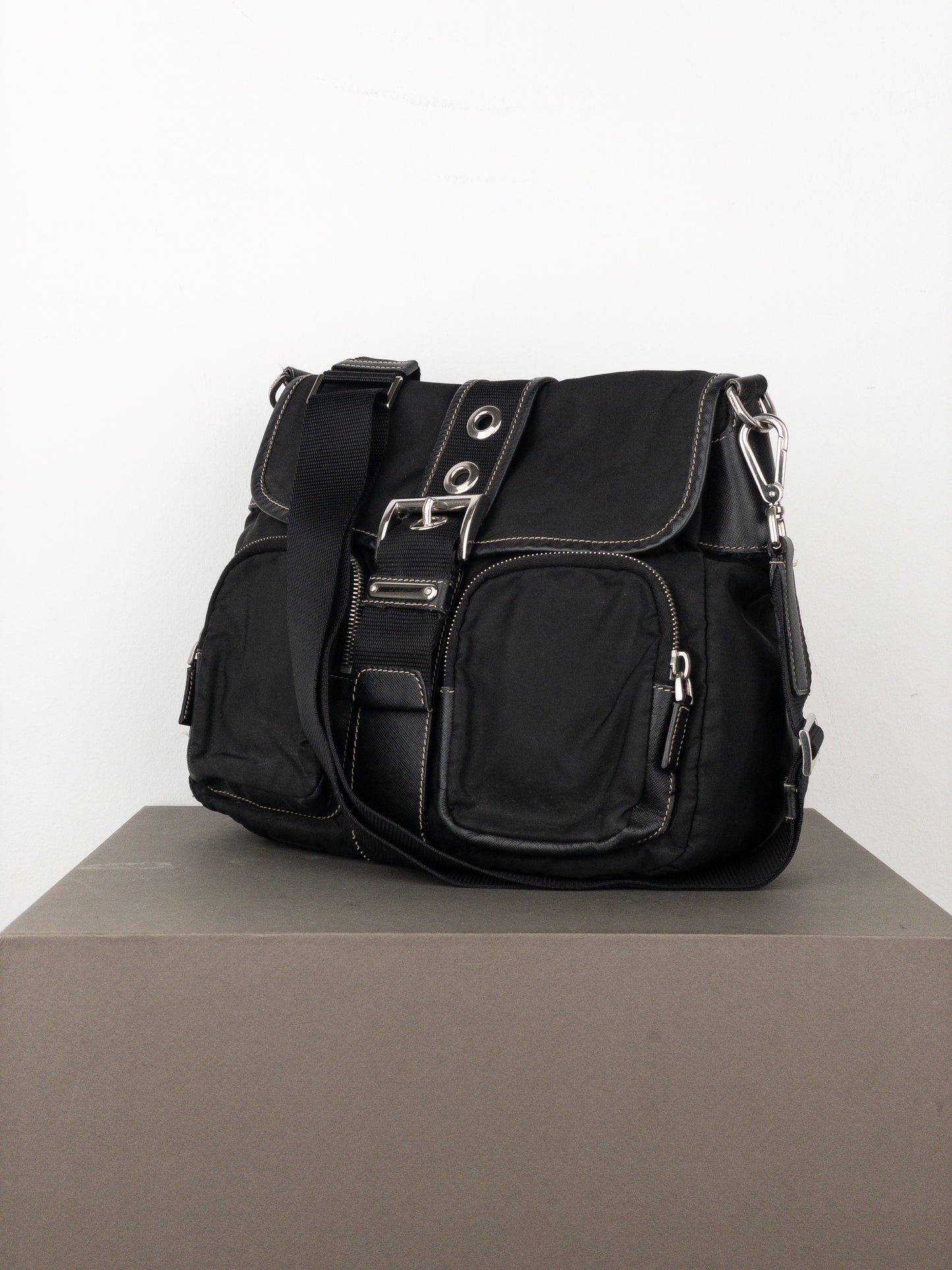 Prada 2000s ‘Moon’ Crossbody Cargo Bag