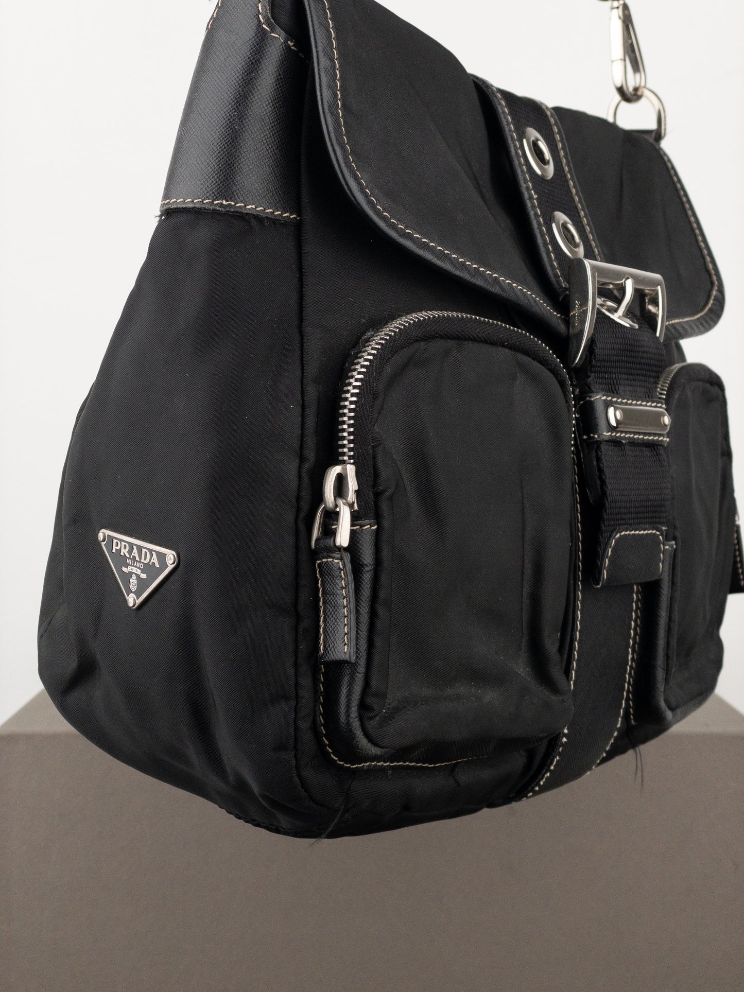 Prada 2000s ‘Moon’ Crossbody Cargo Bag