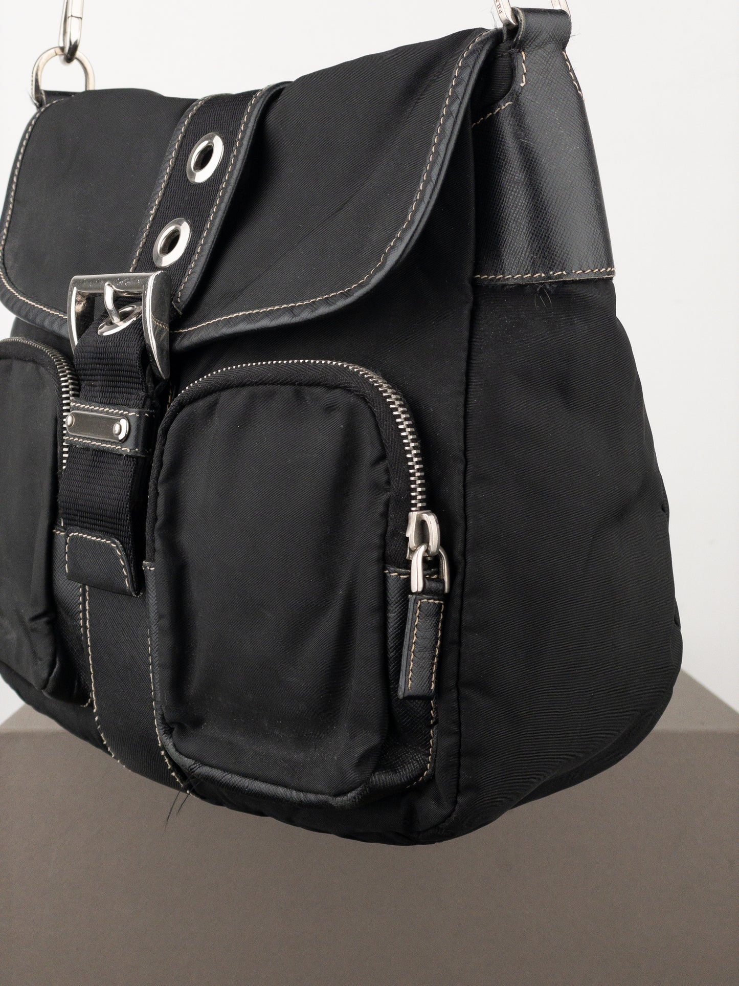 Prada 2000s ‘Moon’ Crossbody Cargo Bag