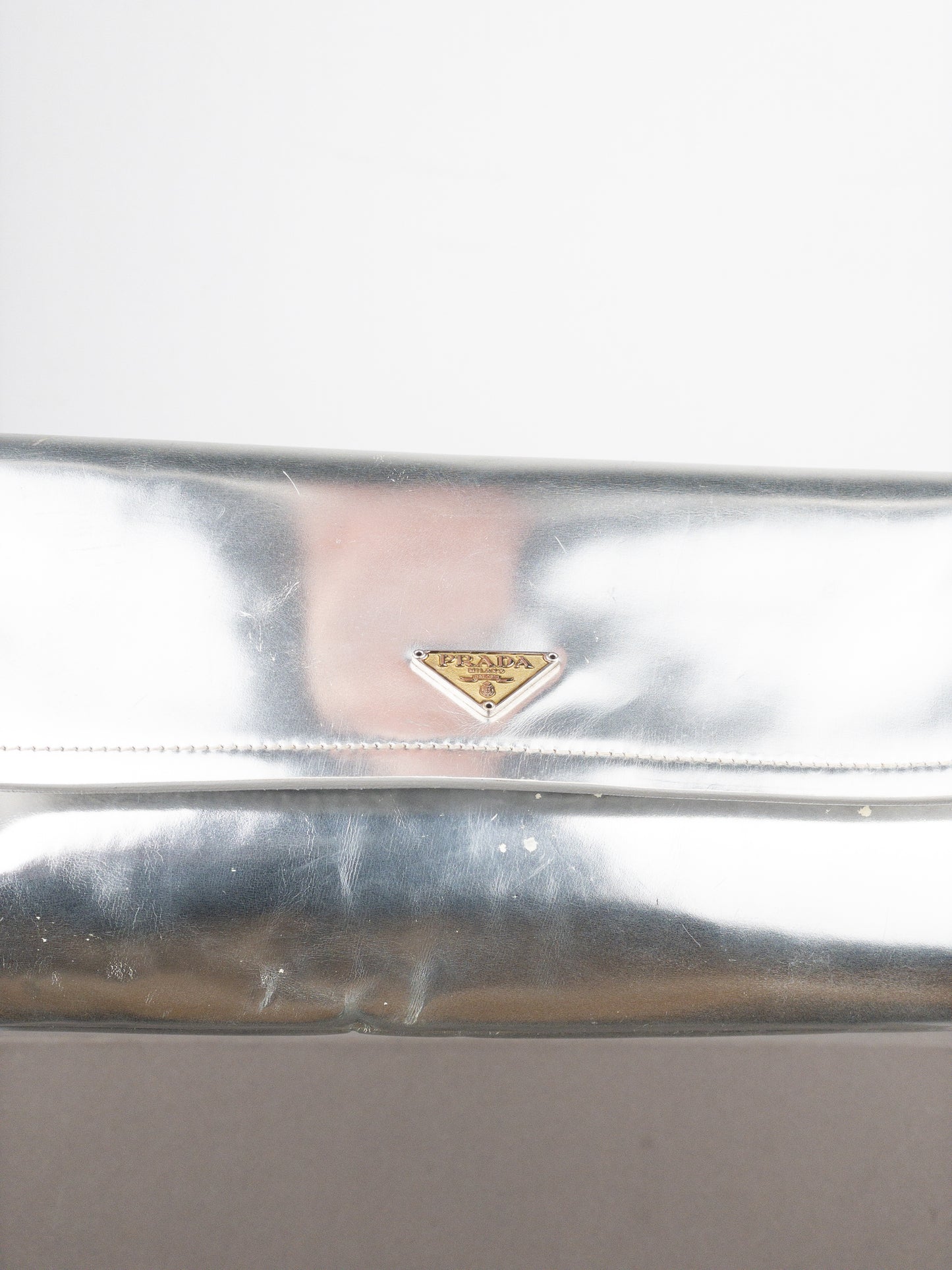 Prada SS03 Metal Handle ‘Vernice Swing’ Shoulder Bag