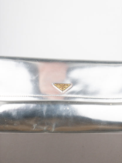 Prada SS03 Metal Handle ‘Vernice Swing’ Shoulder Bag