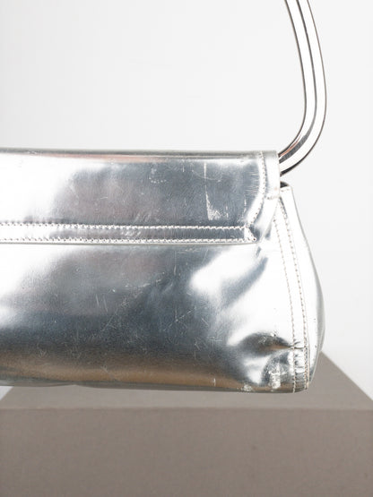 Prada SS03 Metal Handle ‘Vernice Swing’ Shoulder Bag