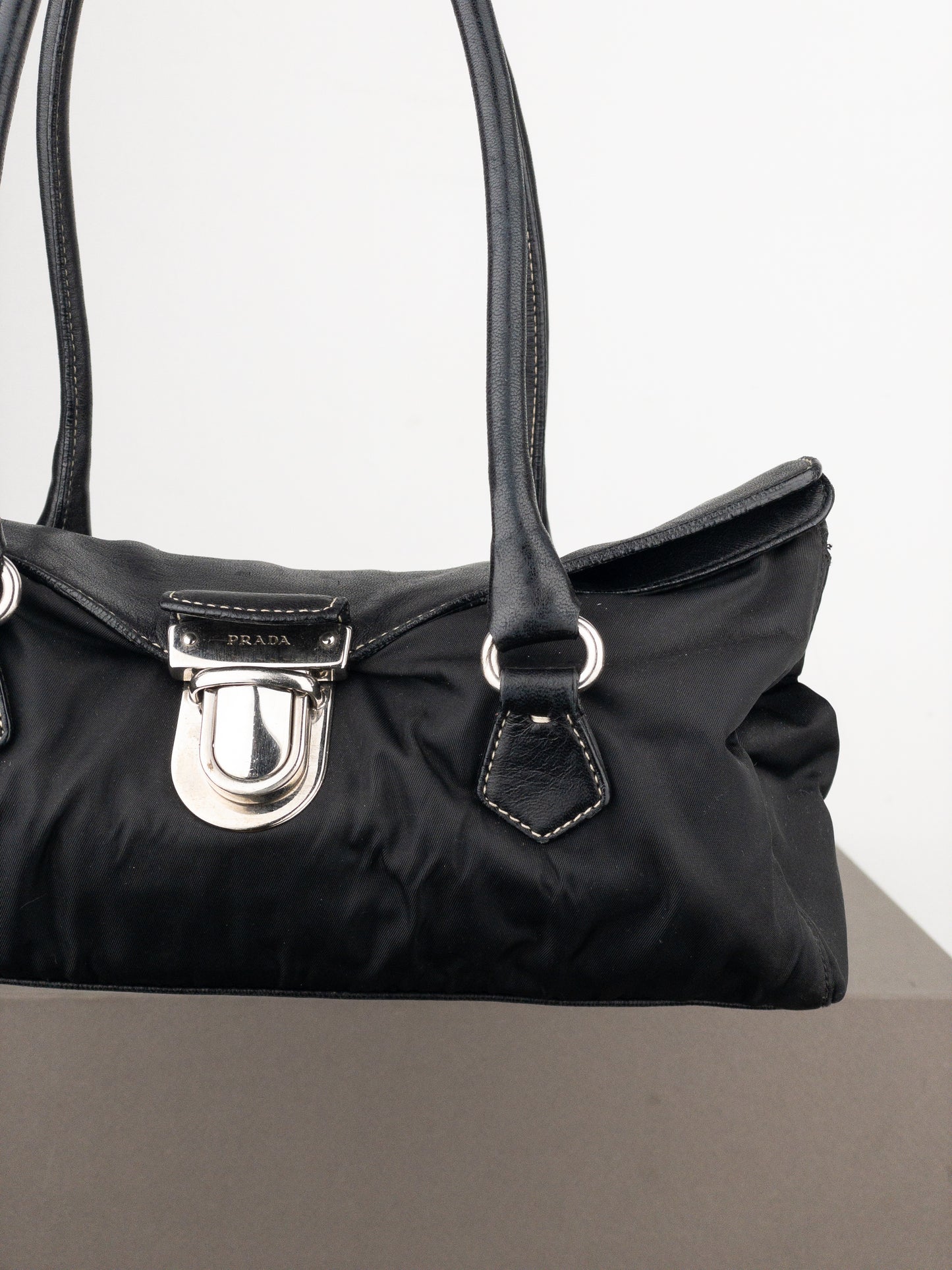 Prada 2000s ‘Easy’ Sybille East-West Baguette Shoulder Bag