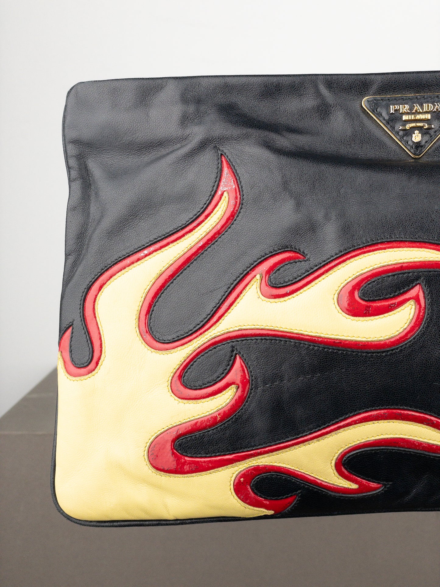 Prada SS12 Limited Edition ‘Flame’ Leather Clutch