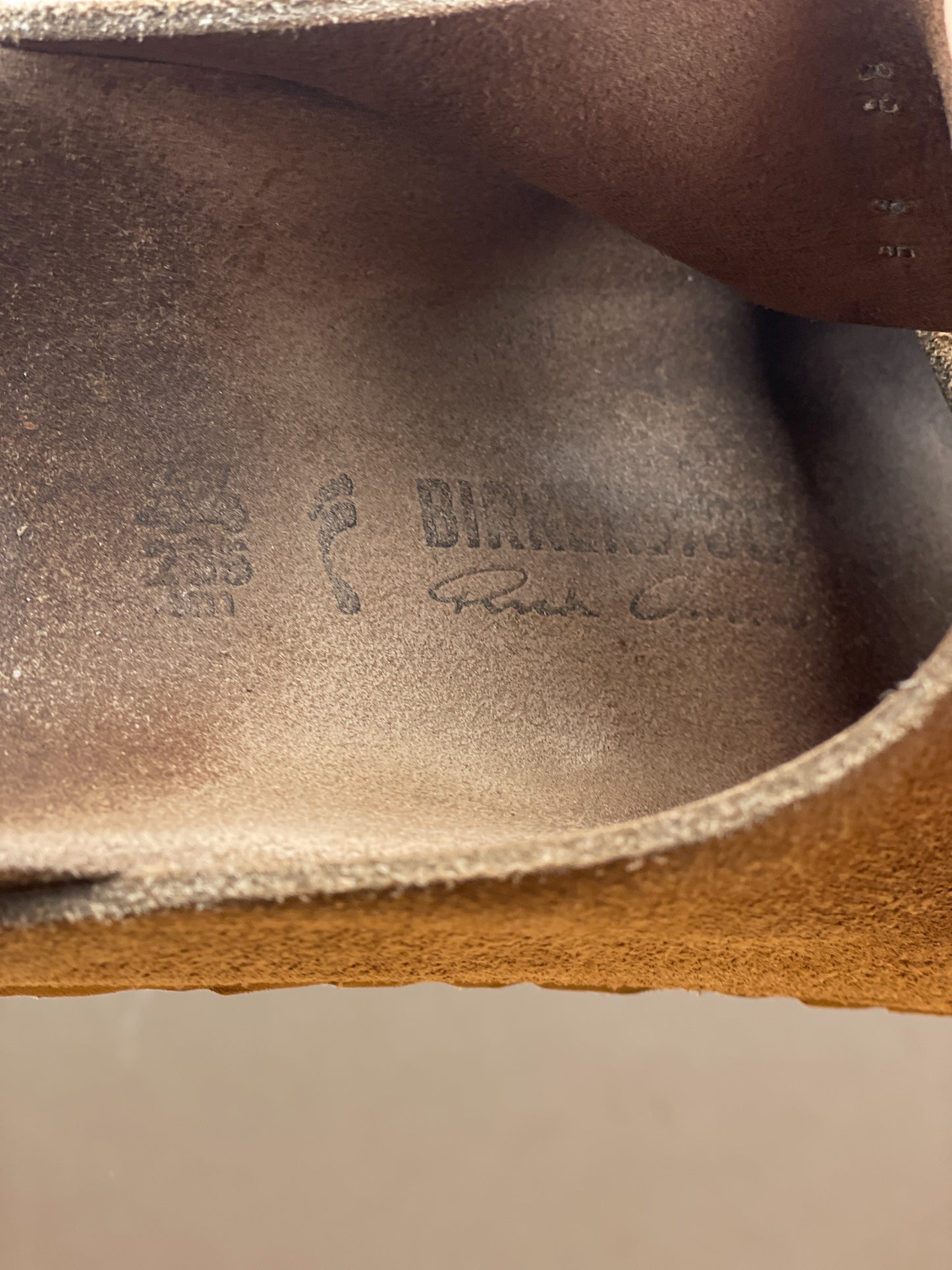 Rick Owens x Birkenstock Suede Arizona Sandal Slides