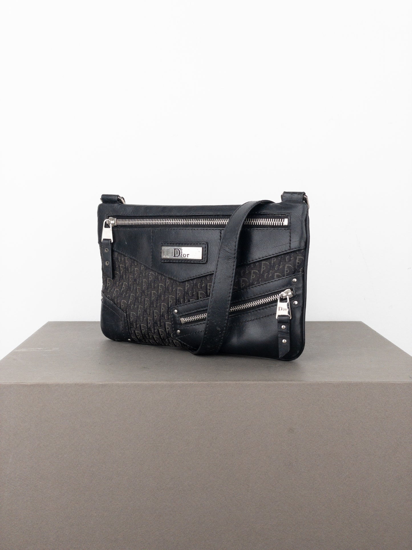 Dior by Galliano SS02 ‘Street Chic’ Diorissimo Monogram Trotter Crossbody Bag