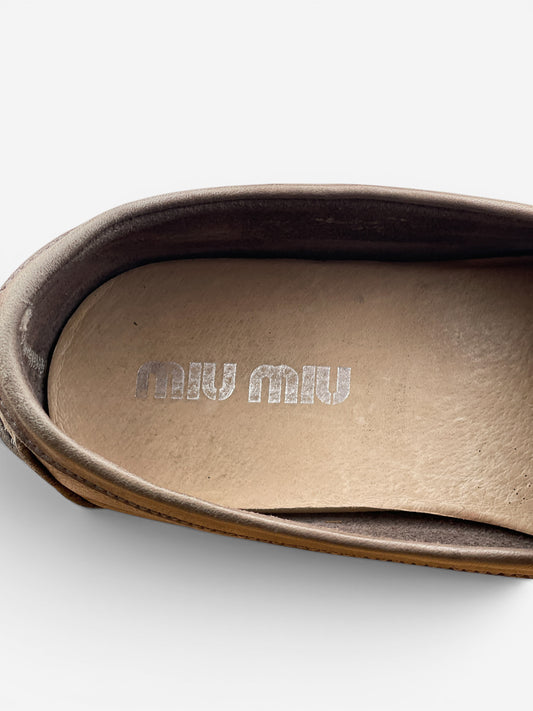 Miu Miu Boat Shoe Penny Loafers – photo 8