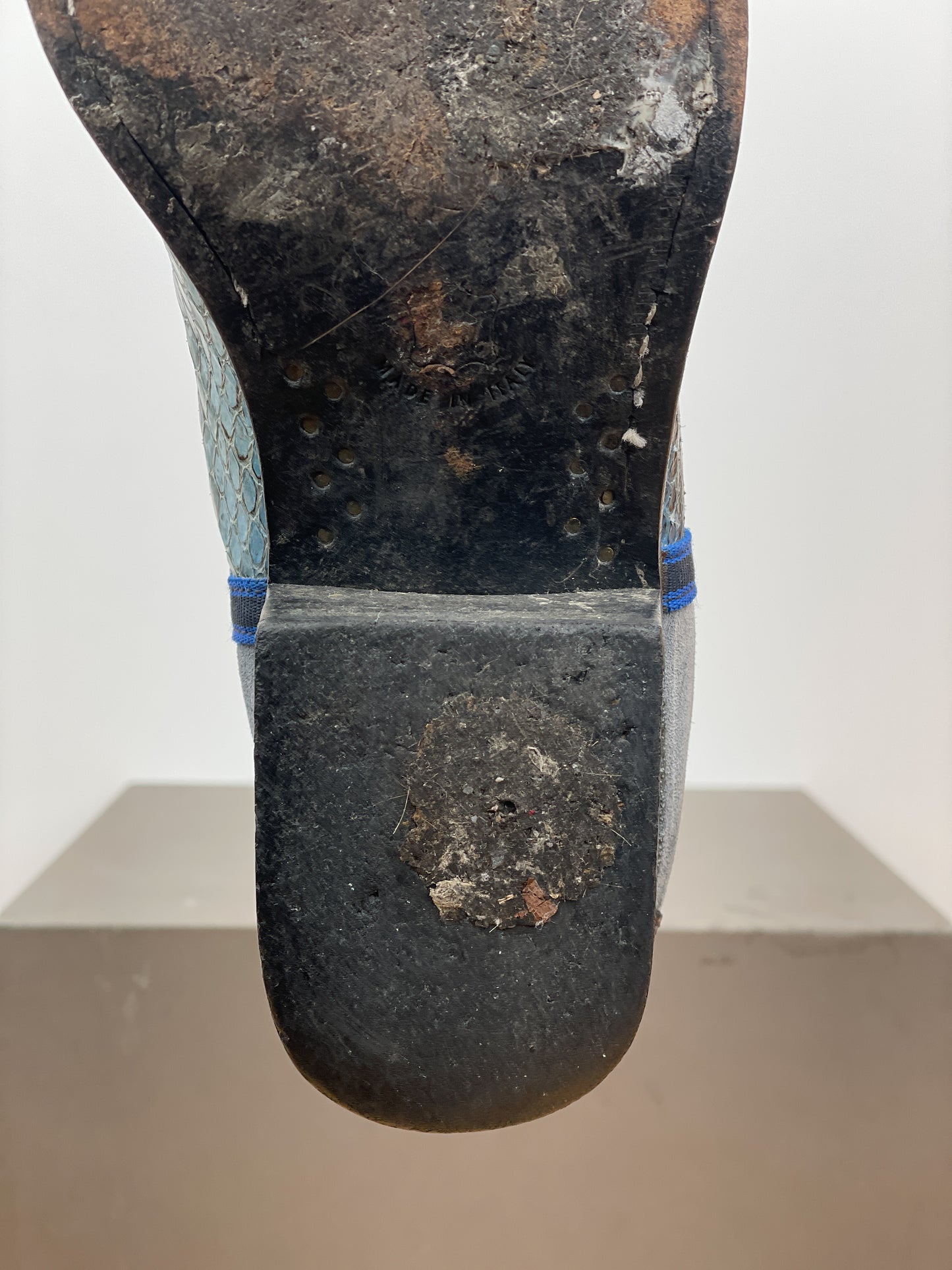 Miu Miu SS99 Snakeskin Cowboy Chelsea Ankle Boots