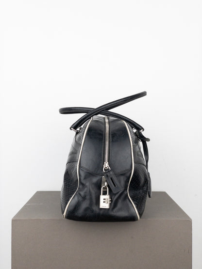 Prada SS00 Bowling Leather Shoulder Bag