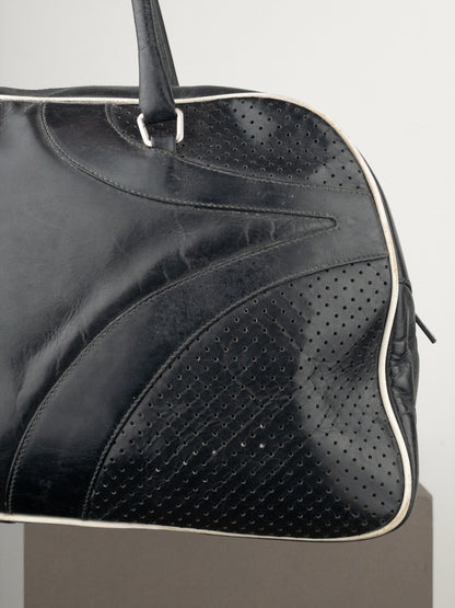 Prada SS00 Bowling Leather Shoulder Bag