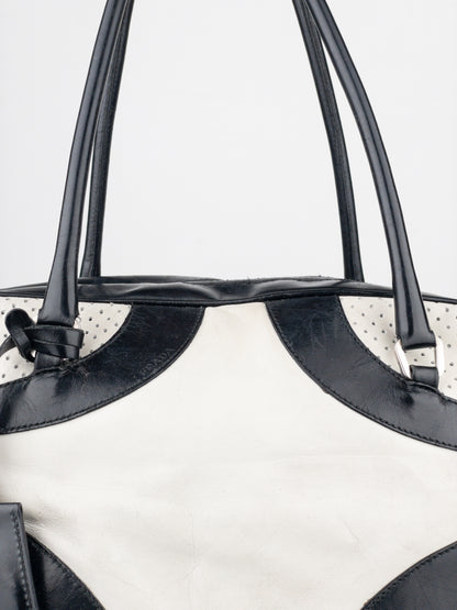 Prada SS00 Bowling Leather Shoulder Bag