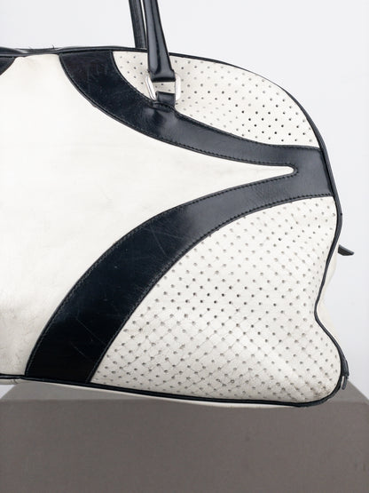 Prada SS00 Bowling Leather Shoulder Bag