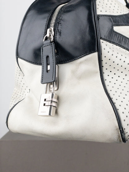Prada SS00 Bowling Leather Shoulder Bag