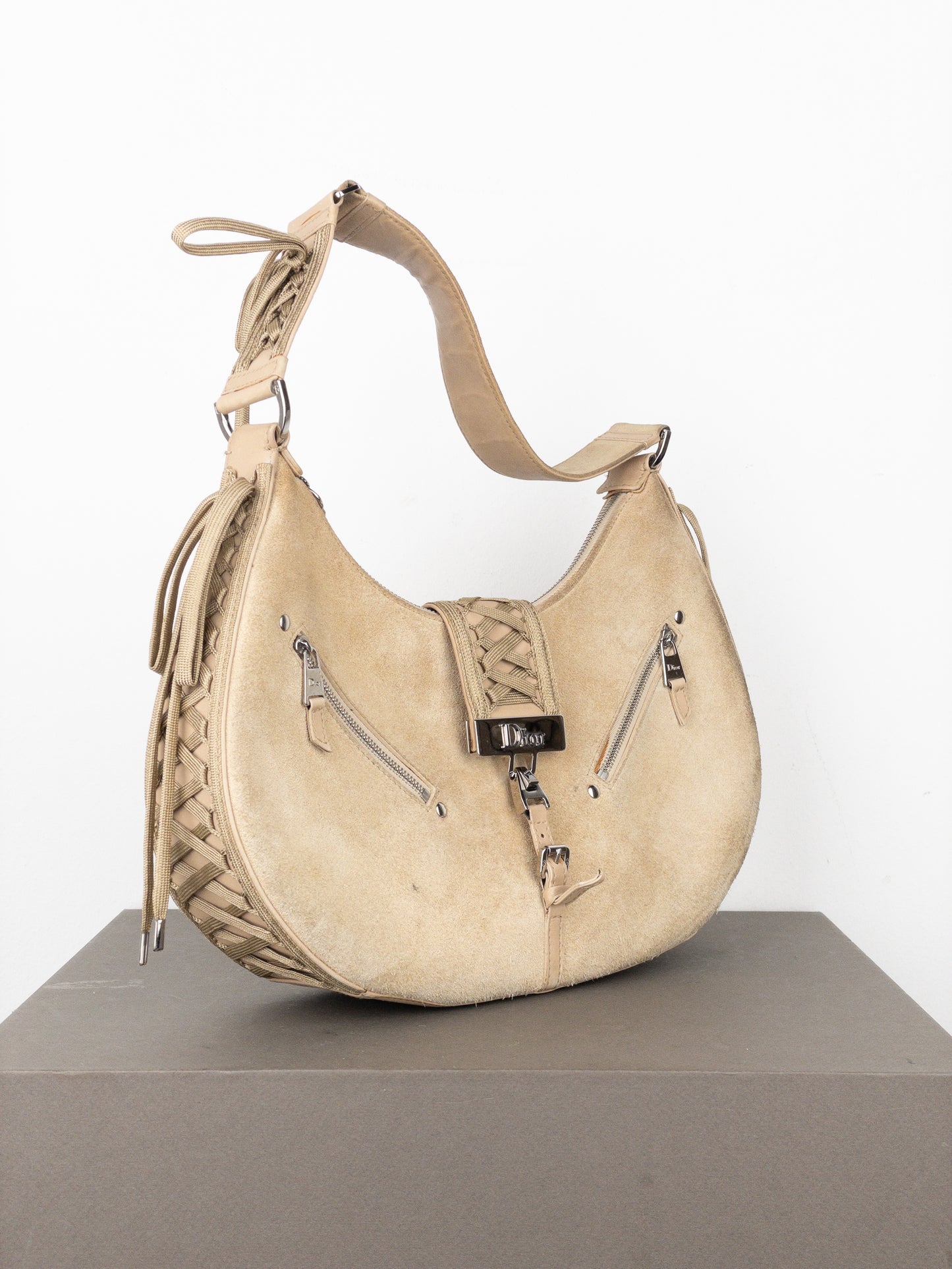 Dior by Galliano AW02 ‘Admit It’ Corset Lace Up Shoulder Bag