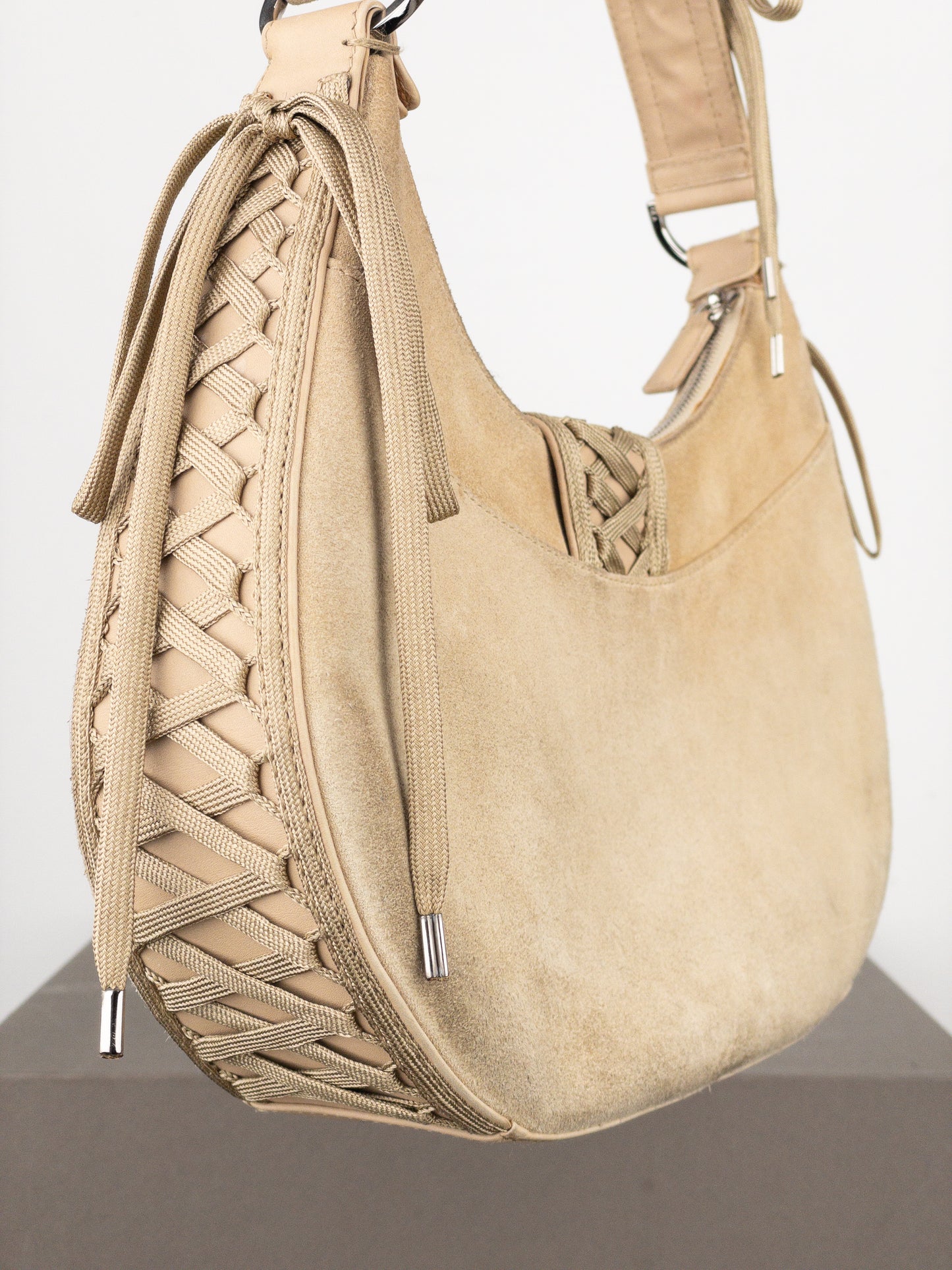 Dior by Galliano AW02 ‘Admit It’ Corset Lace Up Shoulder Bag