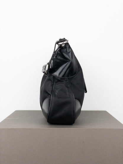 Prada 2000s Tessuto Hybrid Hobo Shoulder Bag