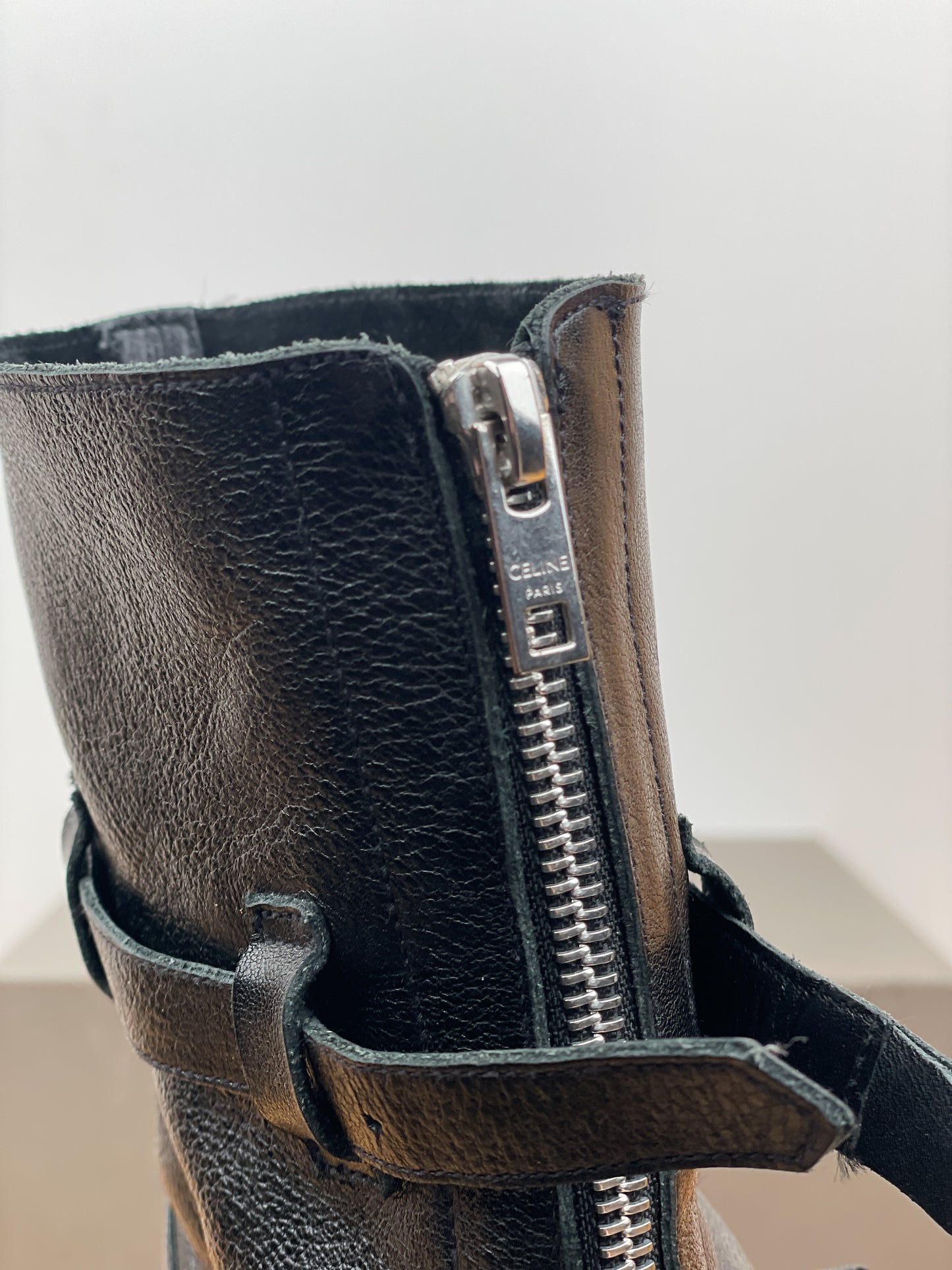 Celine SS19 Multi-Buckle Berlin Western Boots