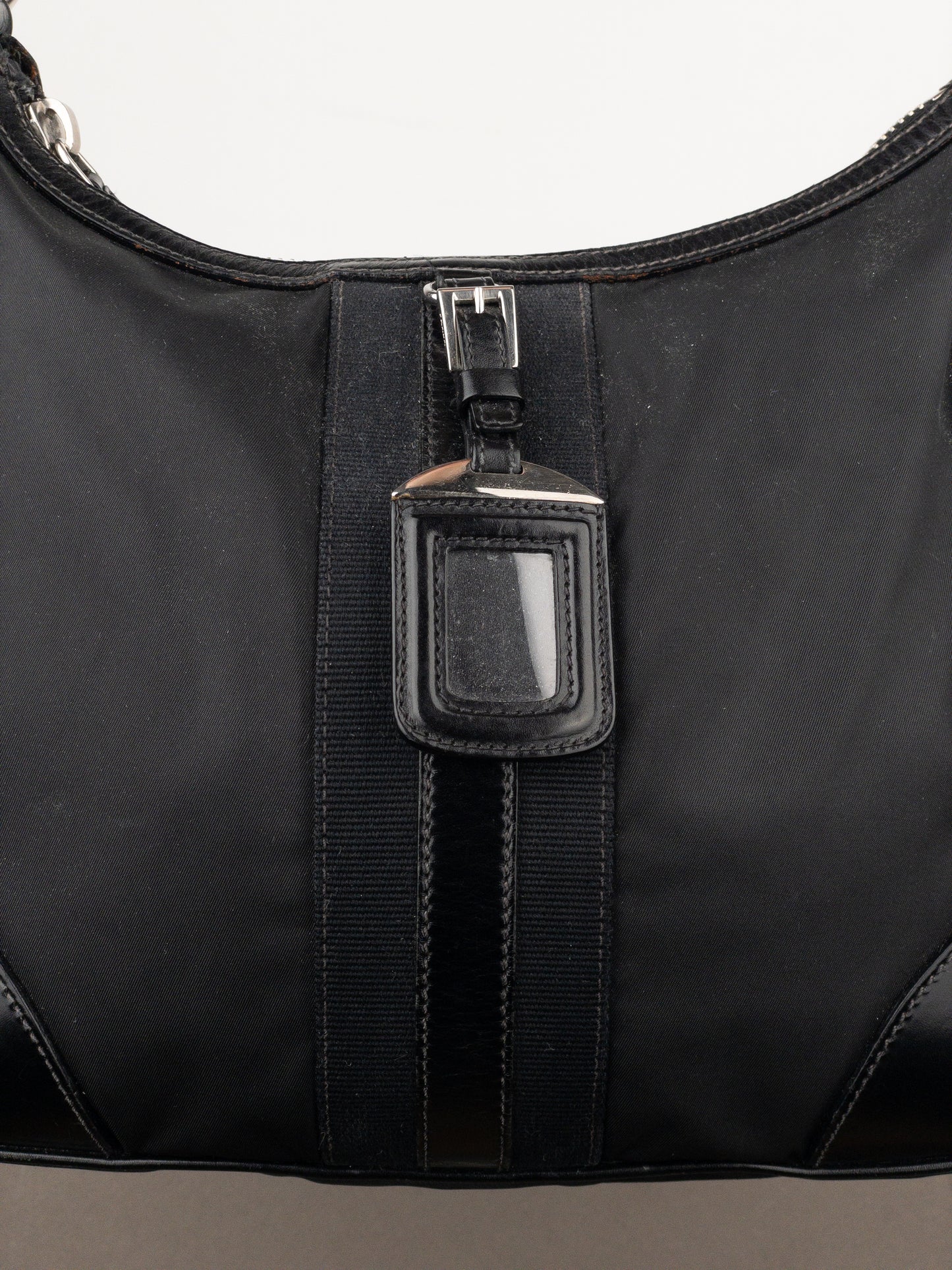 Prada 2000s Tessuto Hybrid Hobo Shoulder Bag
