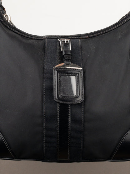 Prada 2000s Tessuto Hybrid Hobo Shoulder Bag