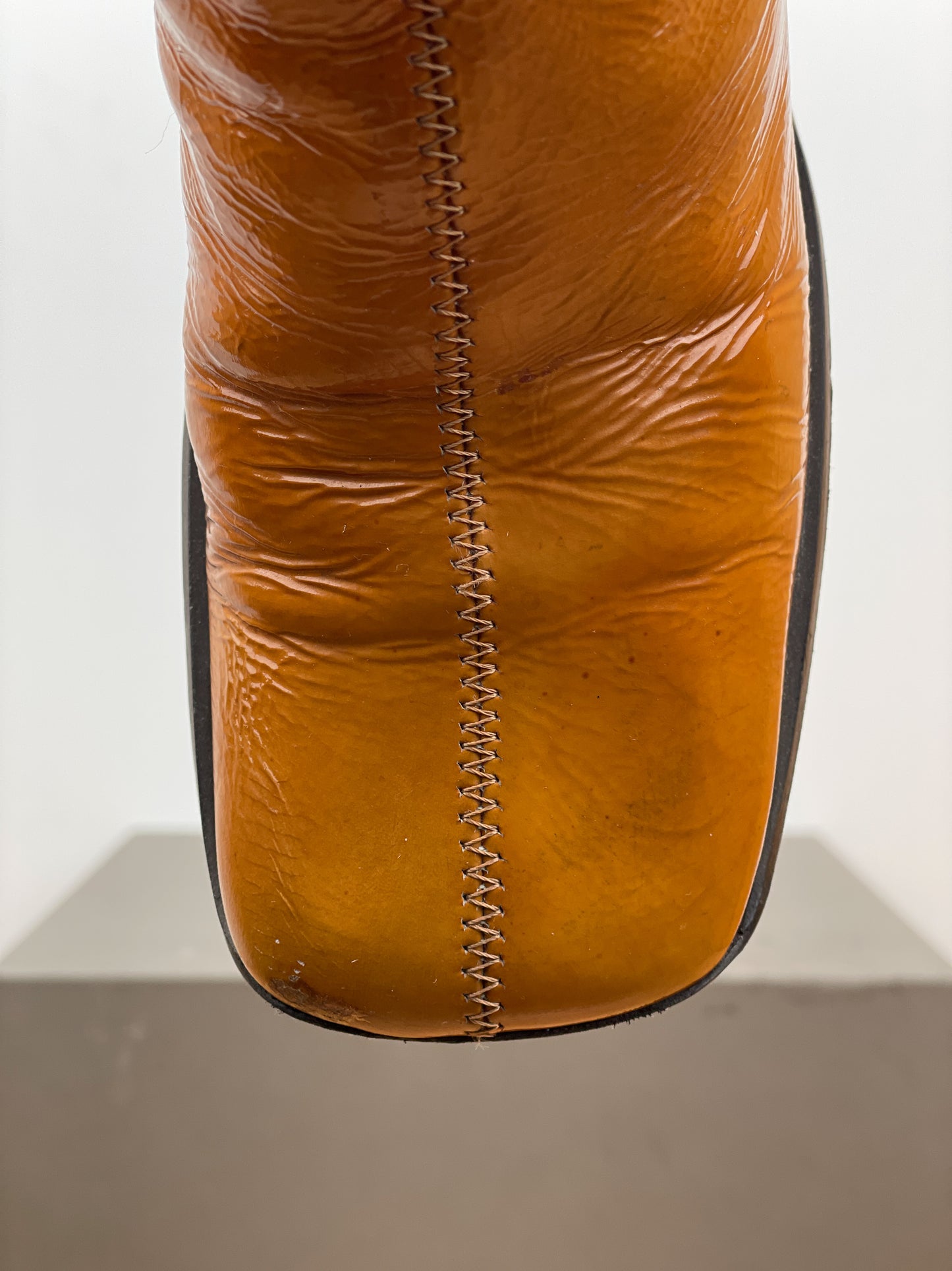 Miu Miu AW99 Square-Toe Chelsea Heel Boots