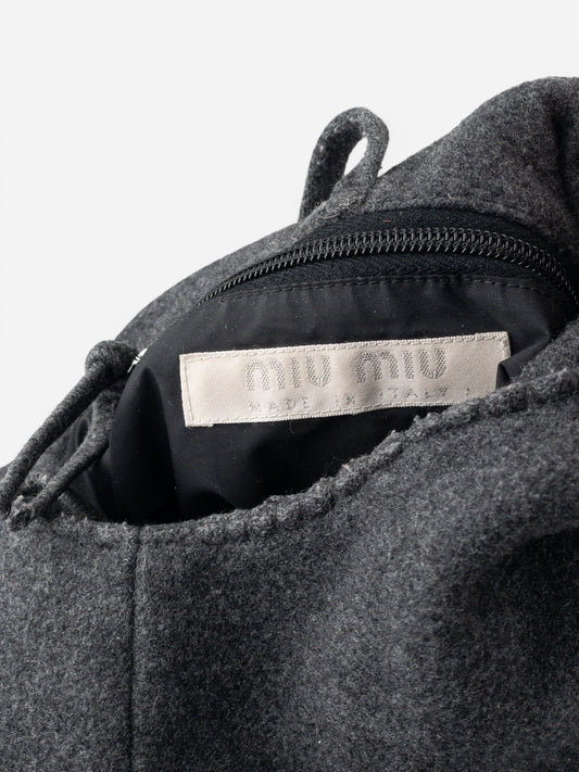 Miu Miu AW99 Felt Bow Hobo Shoulder Bag – photo 9