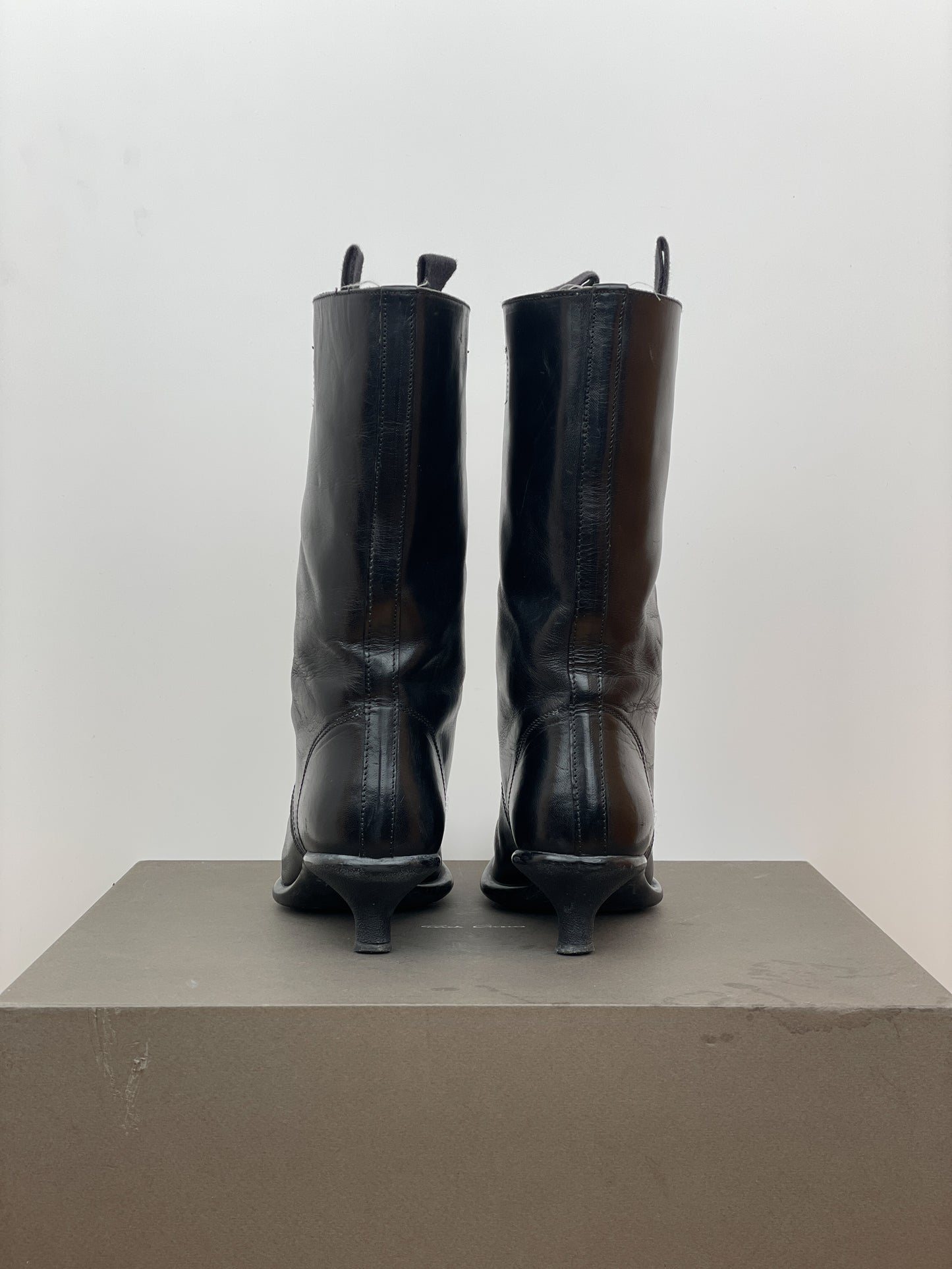 Miu Miu 2000s Kitten-Heel Western Boots