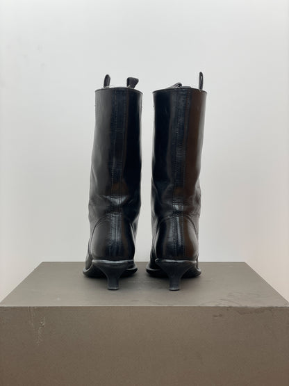 Miu Miu 2000s Kitten-Heel Western Boots