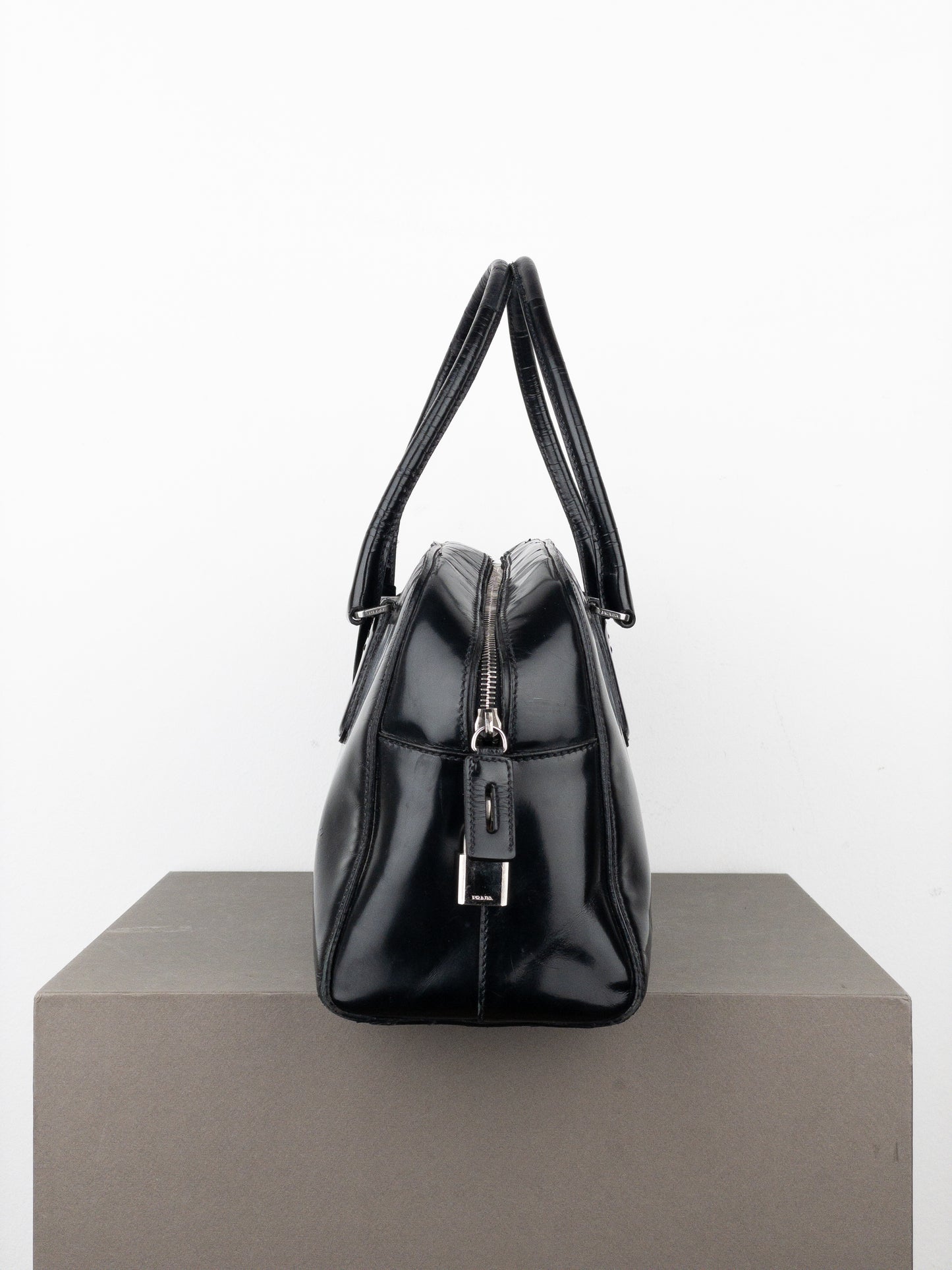 Prada 2000s Bauletto Bowling Shoulder Bag