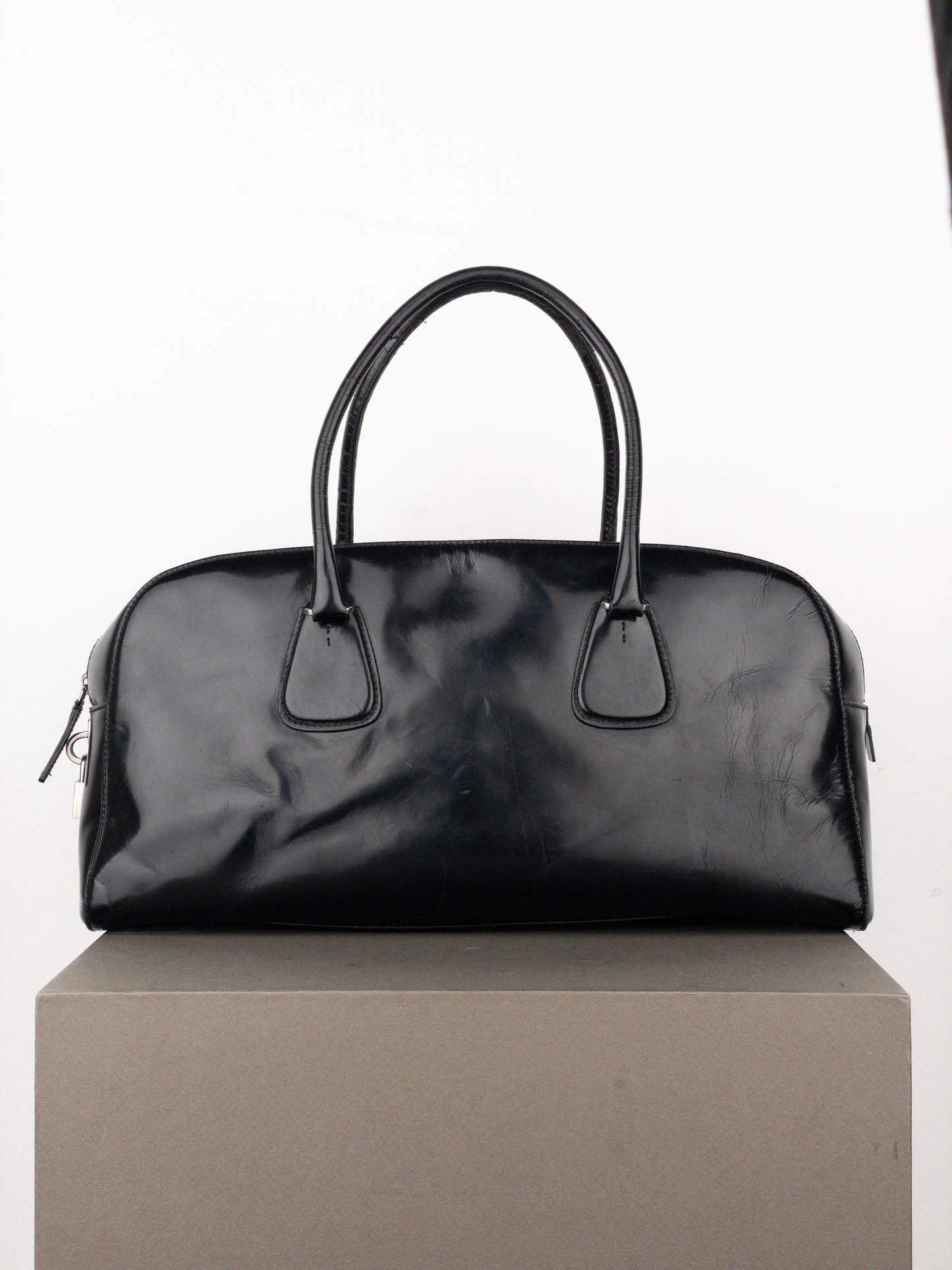 Prada 2000s Bauletto Bowling Shoulder Bag