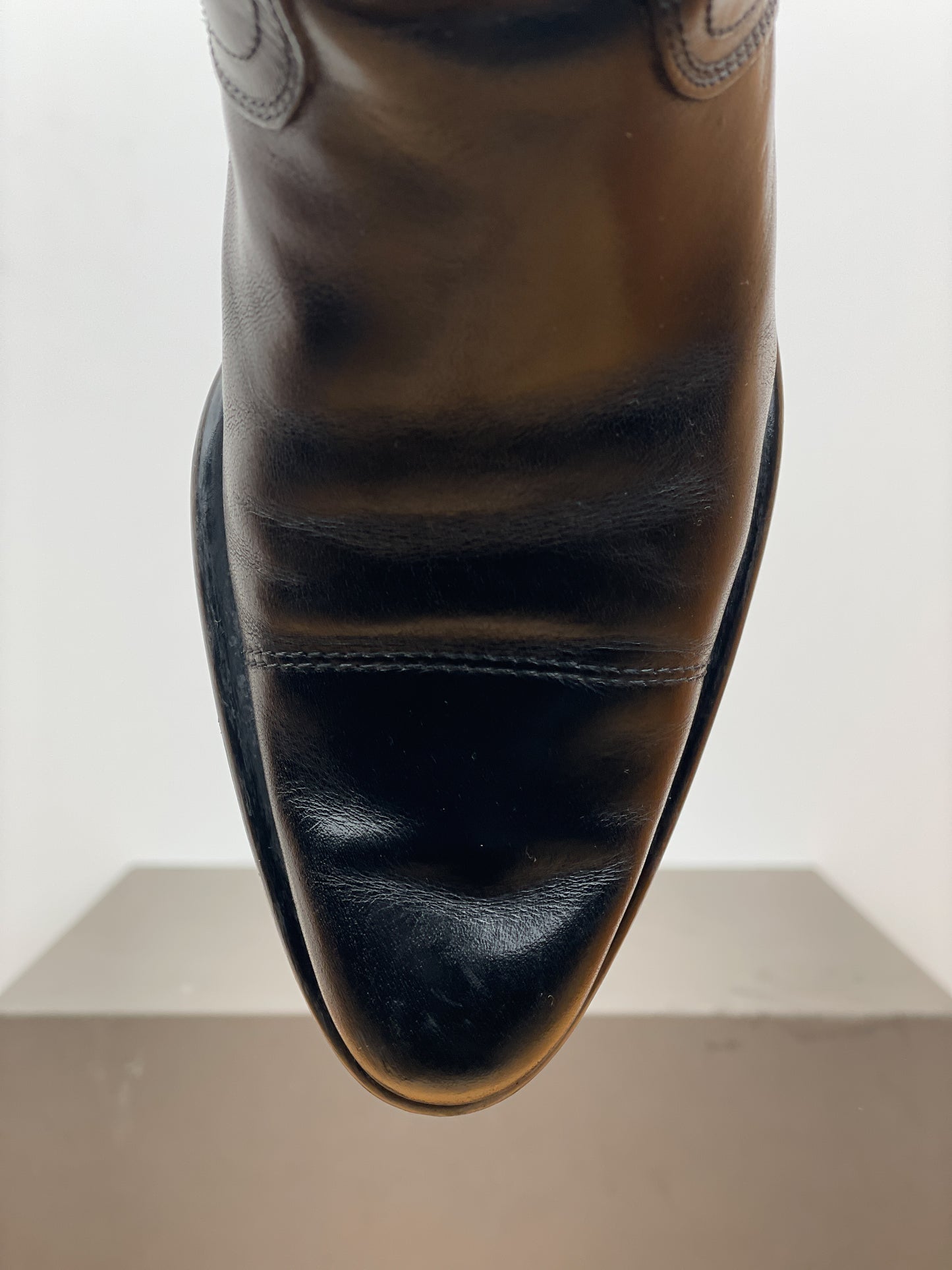 Miu Miu 2000s Kitten-Heel Western Boots
