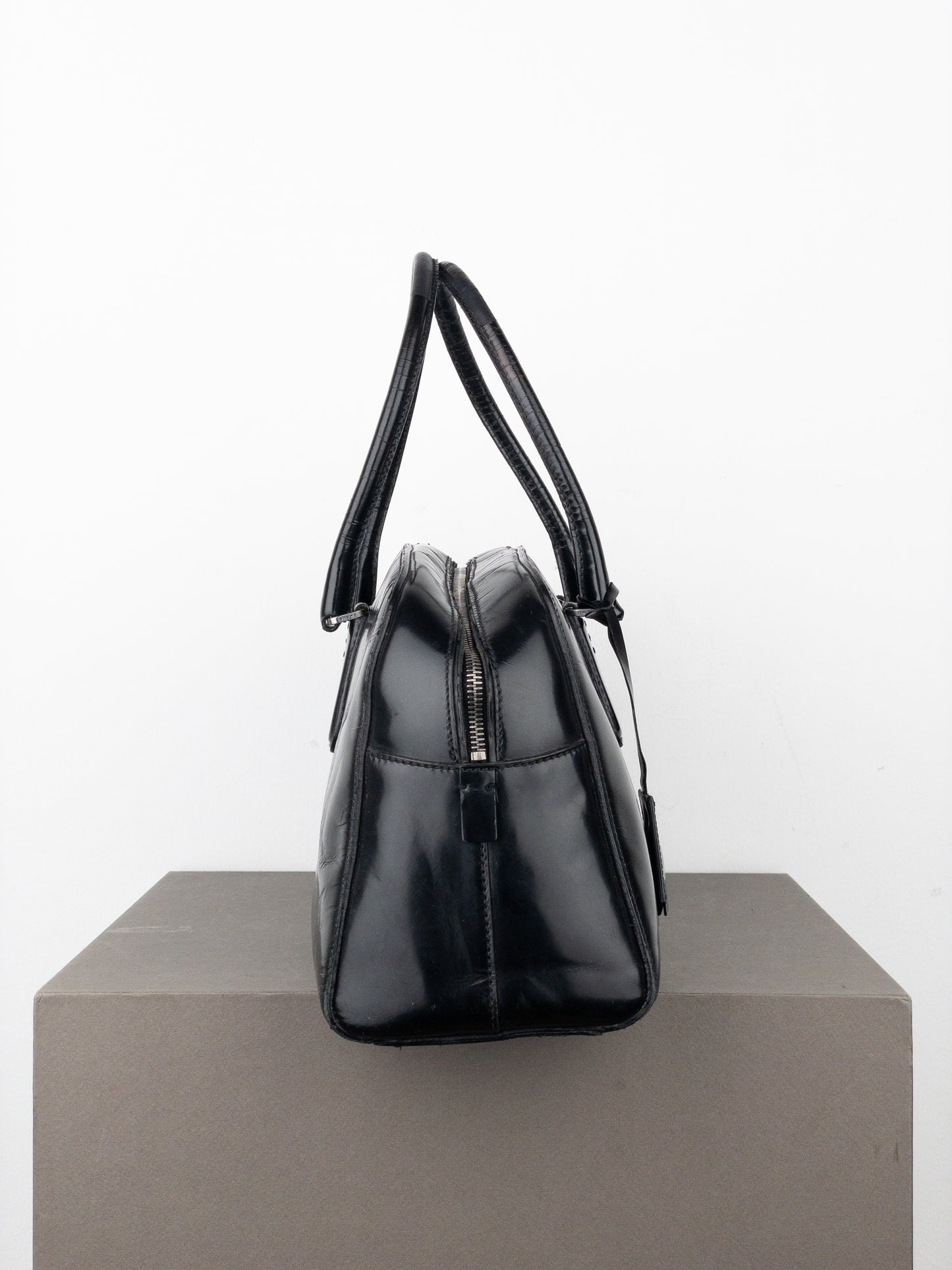 Prada 2000s Bauletto Bowling Shoulder Bag