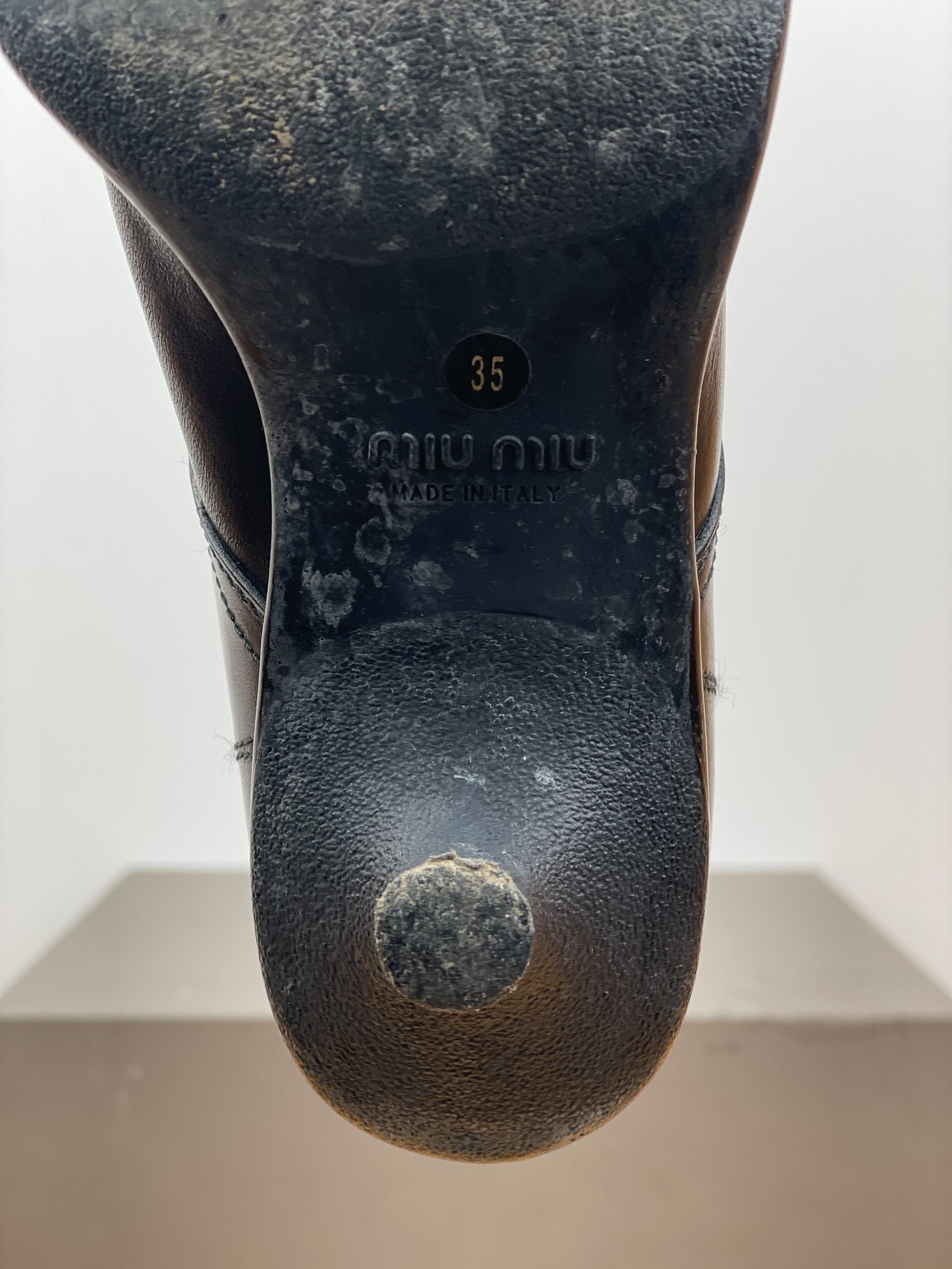 Miu Miu 2000s Kitten-Heel Western Boots