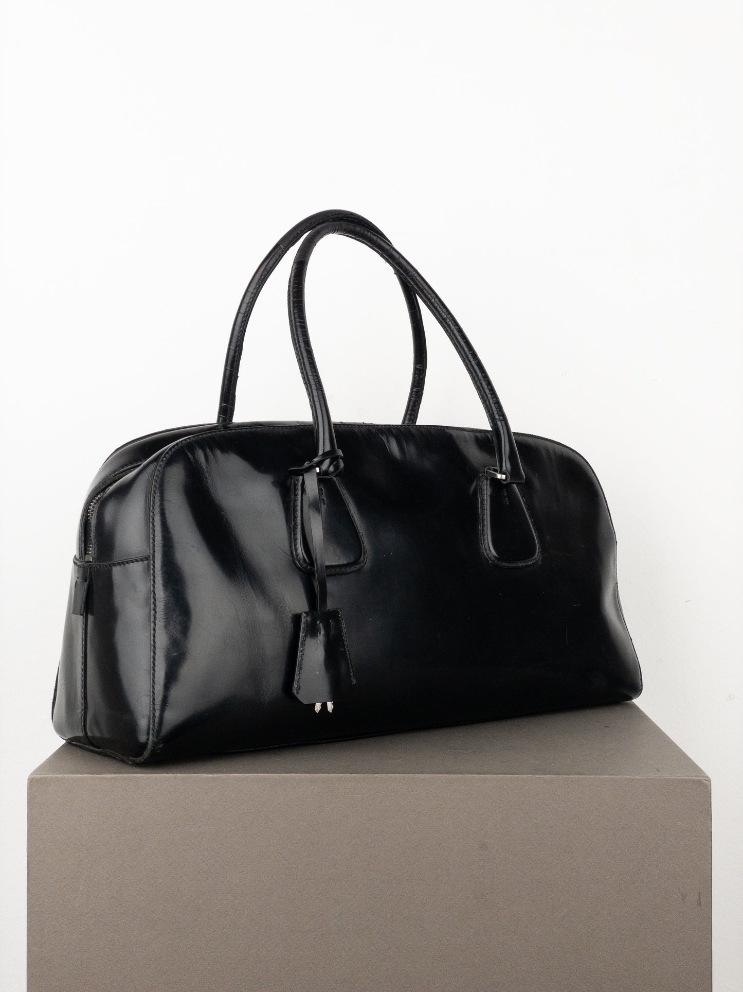 Prada 2000s Bauletto Bowling Shoulder Bag