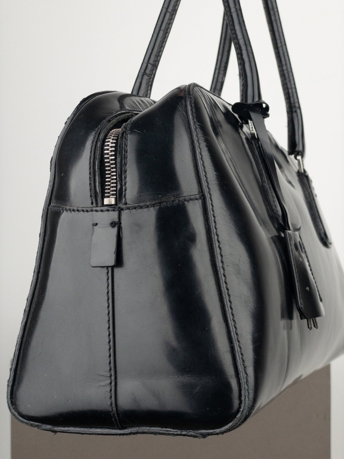 Prada 2000s Bauletto Bowling Shoulder Bag