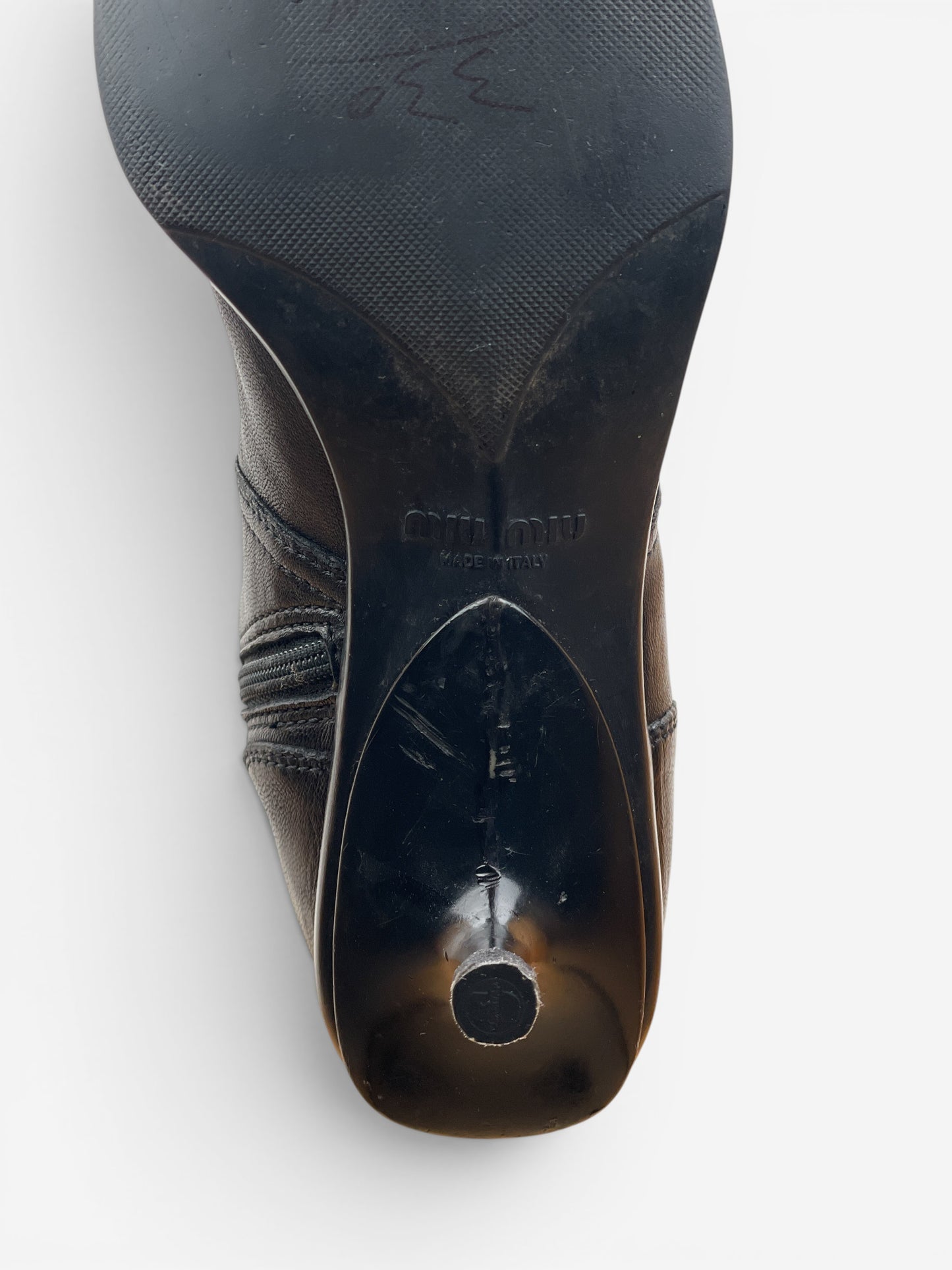 Miu Miu AW99 Kitten Heel Biker Moto Boots – photo 12