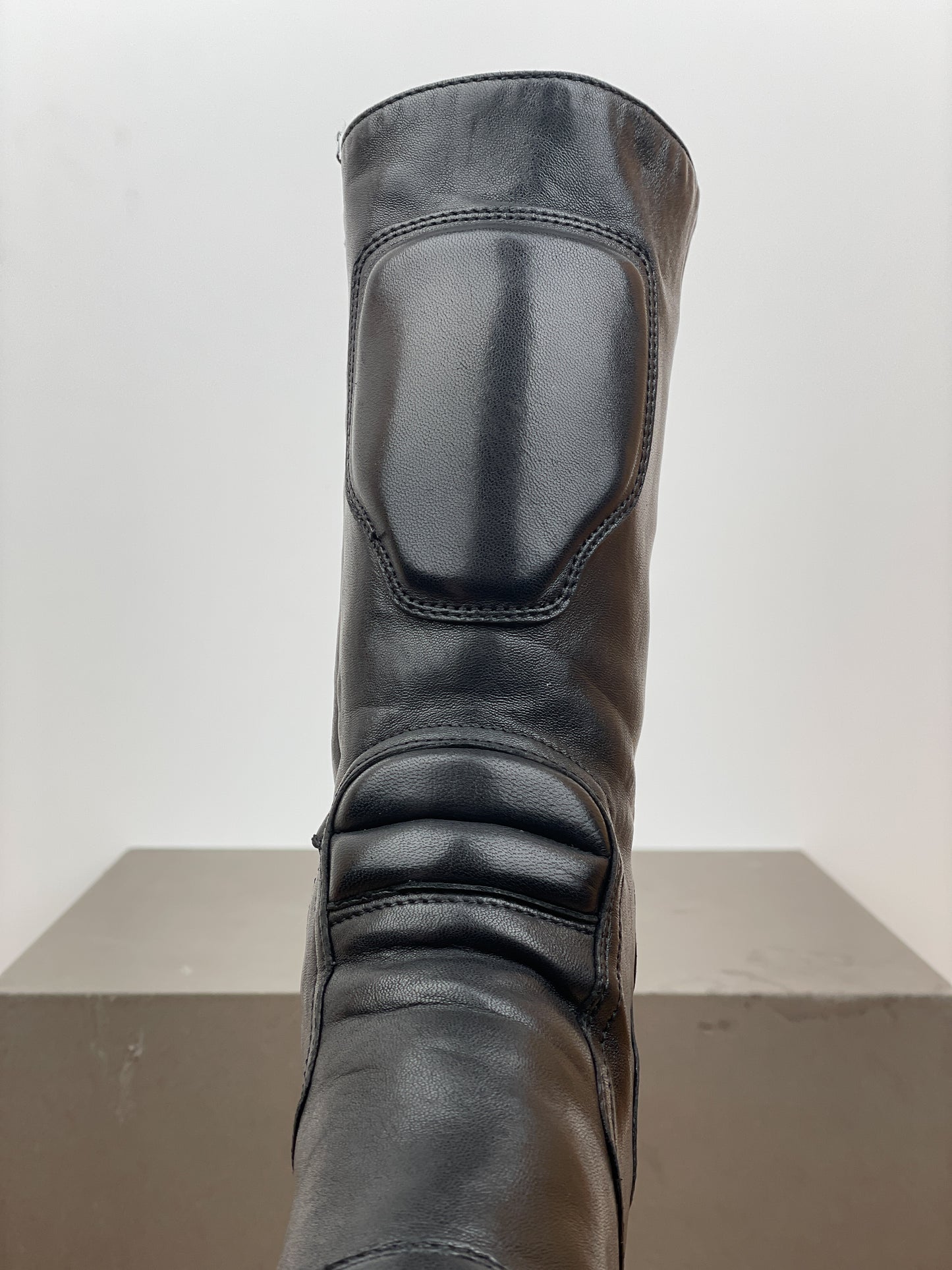 Miu Miu AW99 Kitten Heel Biker Moto Boots